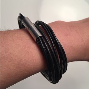 Black wrap bracelet
